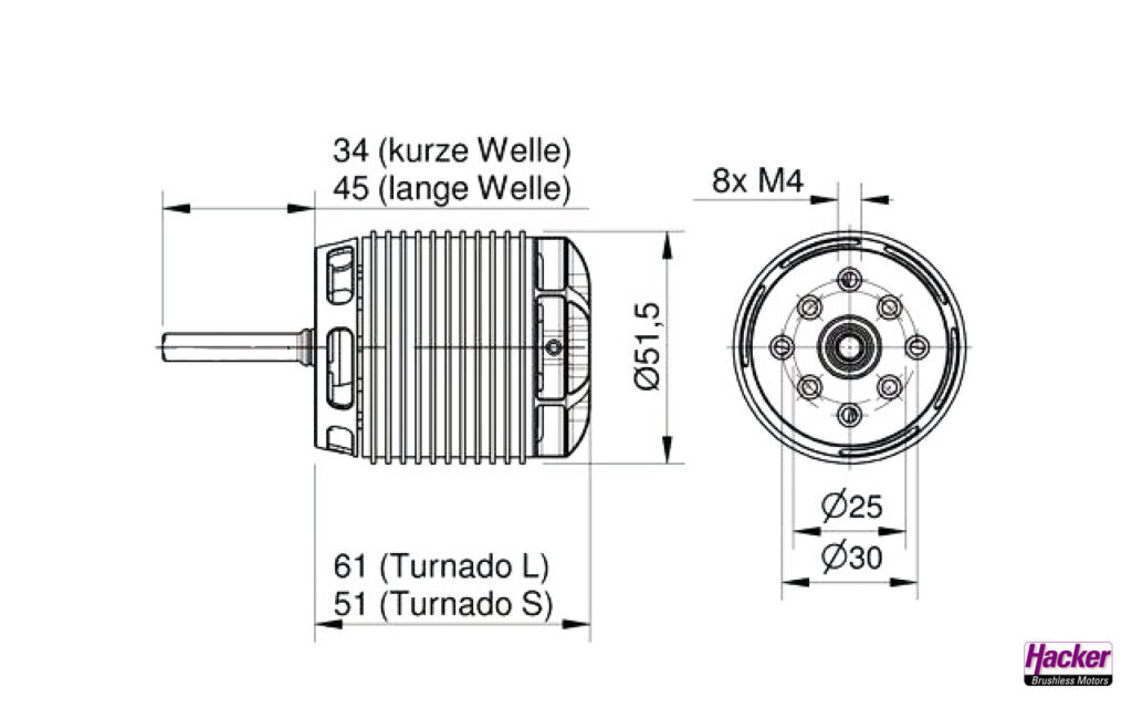 HACKER A50-12L TURNADO V4 KV450