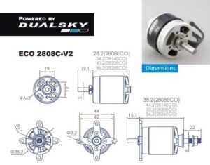 DUALSKY ECO 2808C V2 1200KV 75G