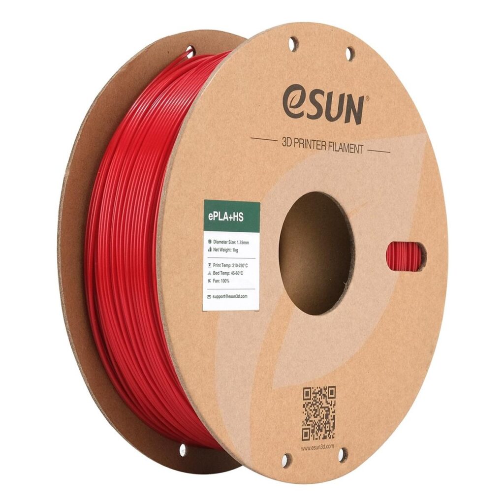eSUN PLA+ HS 1.75mm - 1kg - Fire Engine Red