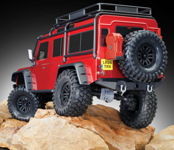 LAND ROVER DEFENDER SCALE & TRAIL 4WD RØD- TRAXXAS (TRX82256-4-RED) - Bilde 10