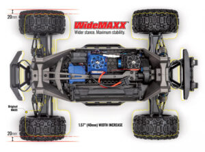 v02_91889F4729818A55A6C60FAD56778EF1.jpg MAXX 4x4 W/WIDEMAXX 1/10 RTR TQi Bl TSM GREEN- TRAXXAS
