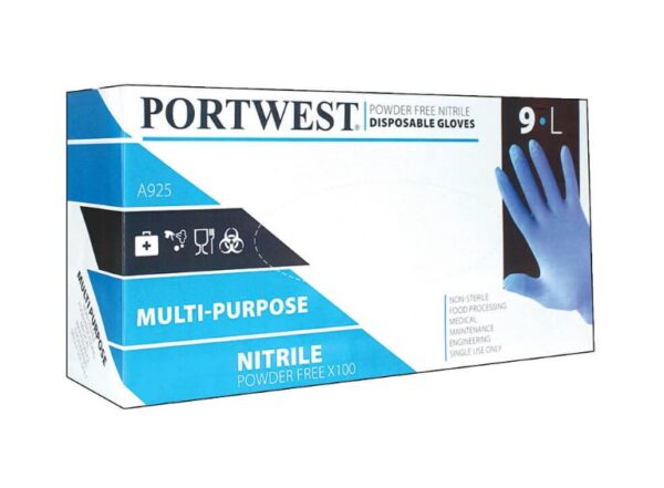 ENGANGSHANSKE NITRIL PUDDERFRI 100 STK - PORTWEST - Bilde 2