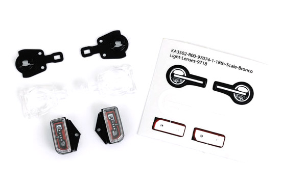 LED LENSES F/R FOR 9711 TRX-4M - TRAXXAS