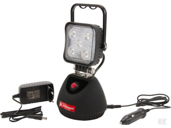ARBEIDSLAMPE IP65 M/MAGN.LED OPPL.BAR KRAMP M/LADER 220/12V 900 LUM. - Bilde 1