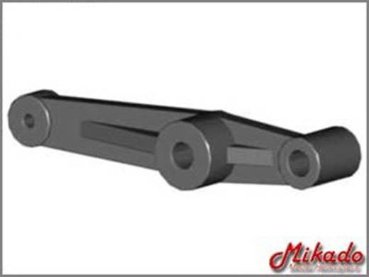 Lever for slide-bearing, wash-out