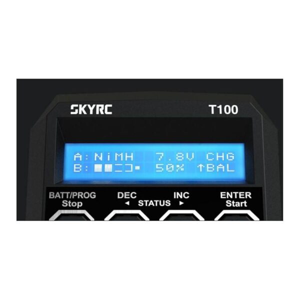 T100 AC DUAL 2X50W SKYRC BALANCE CHARGER - Bilde 6