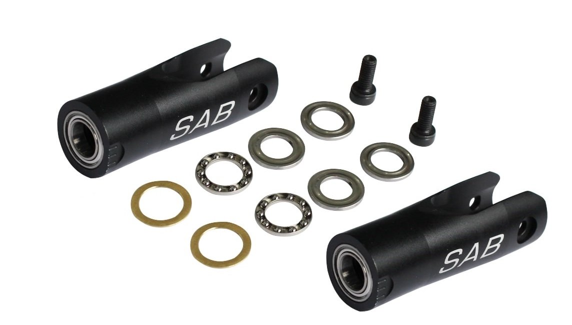 ALUMINIUM MAIN BLADE GRIP FLAT BLACK - Bilde 1