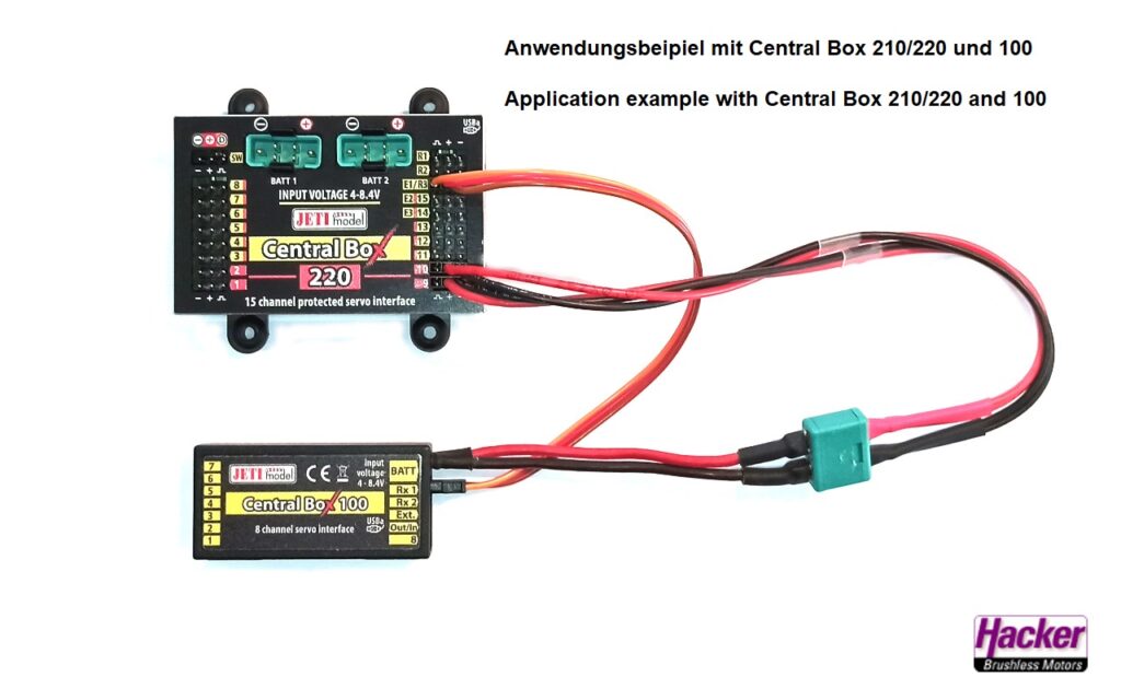 ADAPTER CABLE MPX SOCKET TO 2 x JR SOCKET JETI