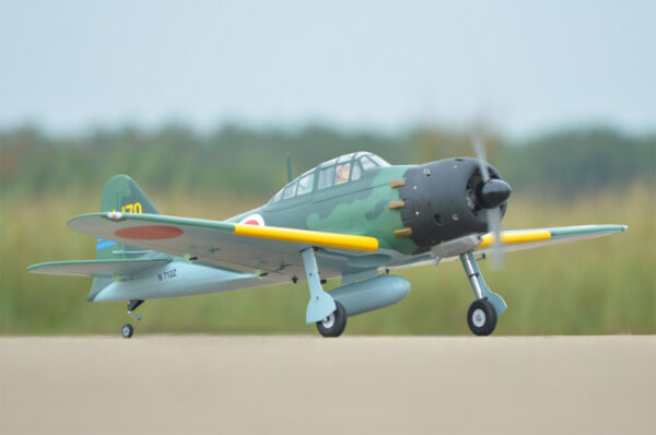 BLACK HORSE A6M ZERO 1720MM 15CC ARF - Bilde 2
