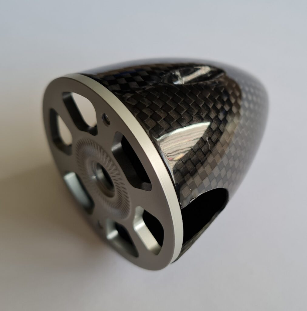 CARBON SPINNER 2,5" - ALU BACKPLATE
