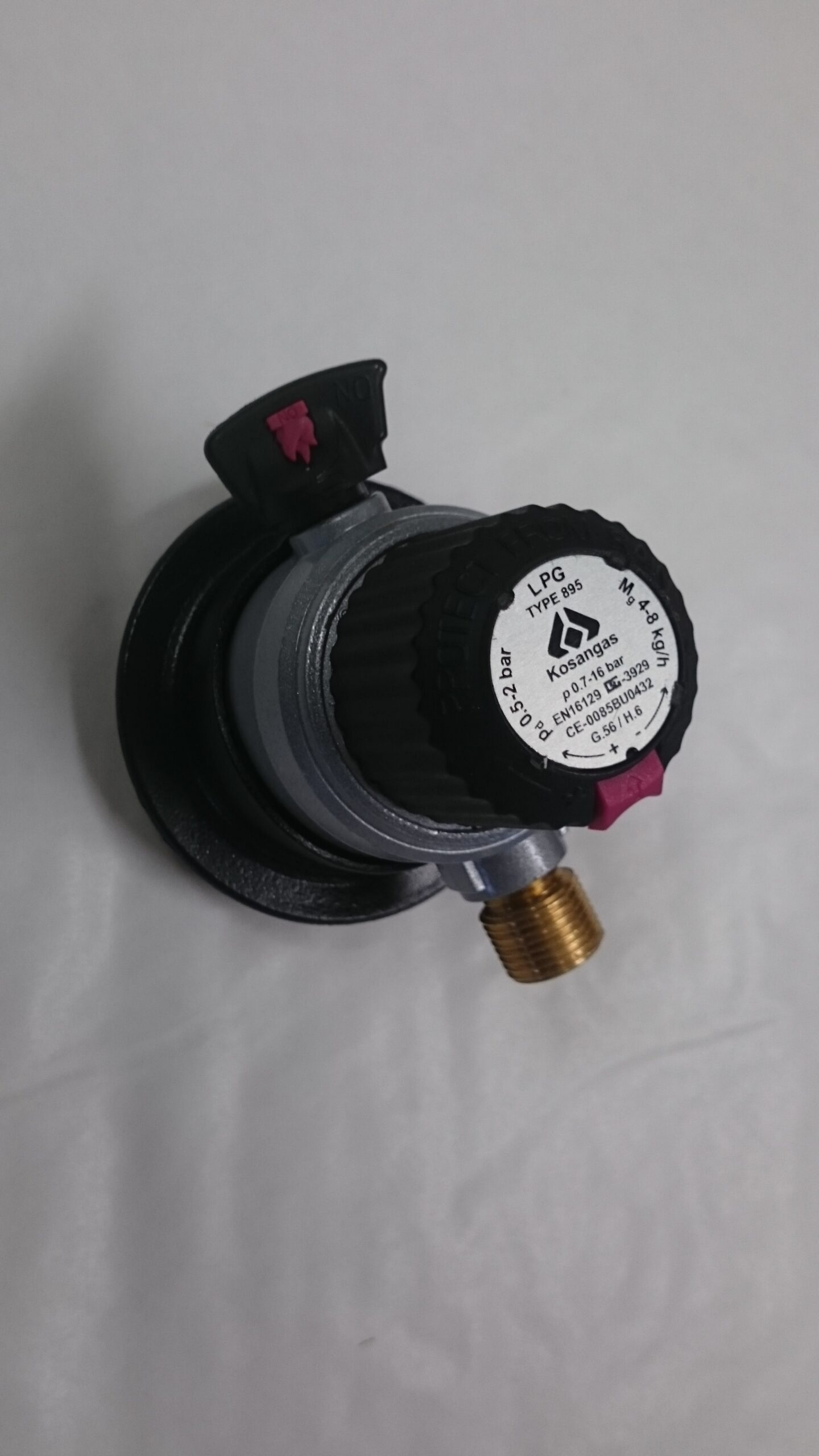 REGULATOR JUMBO 0-2 BAR JUSTERBART TRYKK R 3/8V - SIEVERT / KOSAN - Bilde 2