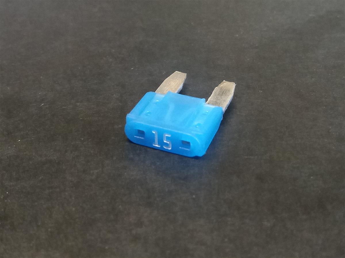 STIKKSIKRING FLAT MINI BLÅ - 15A - Bilde 1