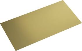 MESSINGPLATE 0,5MM 1/2H, BLANKE - pris/m²