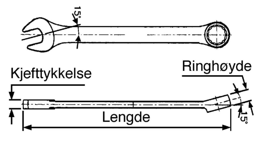 KOMBINASJONSNØKKEL 30MM - TENG TOOLS 600530