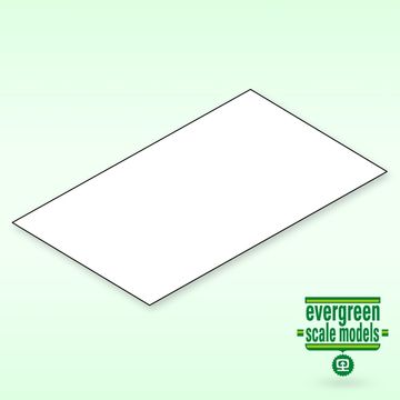 PLASTPLATE 2,5MM 2.5x150x300MM (1) POLYSTYREN HVIT
