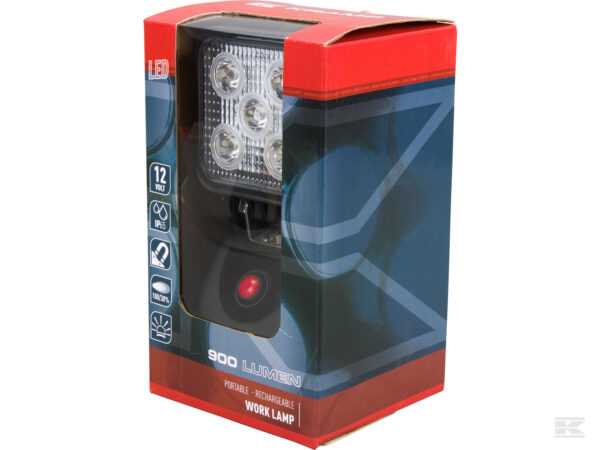 ARBEIDSLAMPE IP65 M/MAGN.LED OPPL.BAR KRAMP M/LADER 220/12V 900 LUM. - Bilde 2