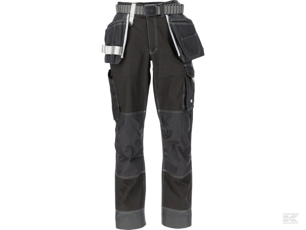 BUKSE HÅNDVERK STRETCH SORT M  livv.82-92cm