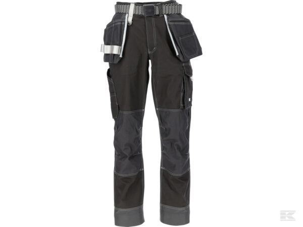 BUKSE HÅNDVERK STRETCH SORT M  livv.82-92cm - Bilde 1