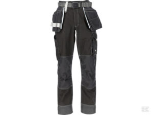BUKSE HÅNDVERK STRETCH SORT L   livv.88-98cm