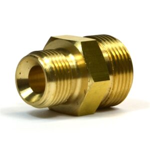 v02_CFAE0D2ABDAAFC0022B42A7B03D01AB9.jpg ADAPTER 22X1,5 HAN TIL 3/8" BSP HAN INNV.KON I BEGGE ENDER