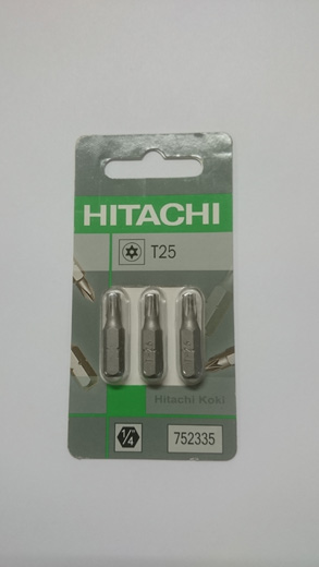 v02_D237D4F5FE4C46BD860E00EE7662A220.jpg BITS 1/4" TORX T25 M/HULL 25MM 3PK - HITACHI