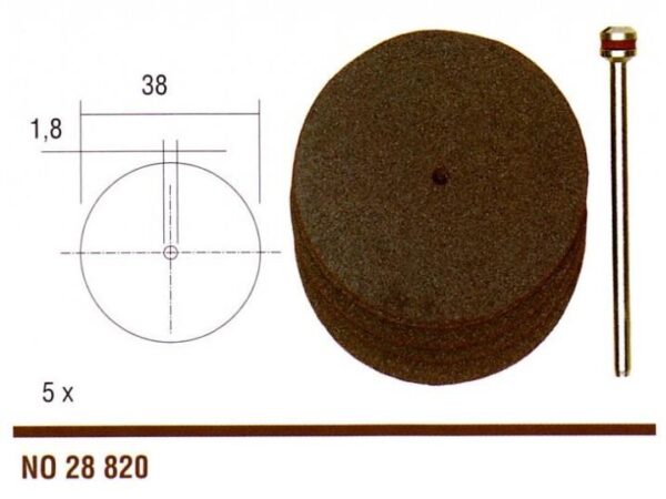 PROXXON KUTTESKIVE M/SPINDEL 5STK Ø38MM - Bilde 2