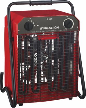 BYGGVIFTE, M/STATIV, 9KW, 400V, RØD, IP44