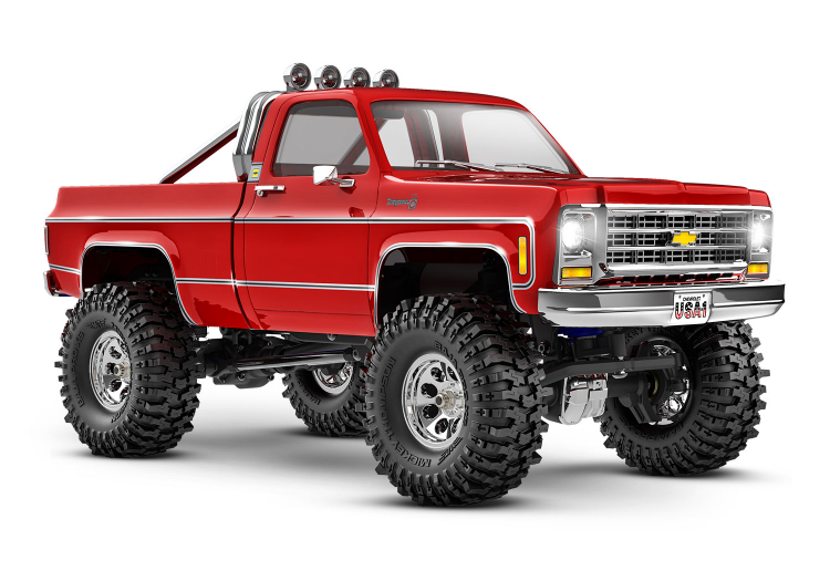 TRX-4M CHEVROLET K-10 HIGH TRAIL 1/18 2022 CRAWLER RTR RED- TRAXXAS