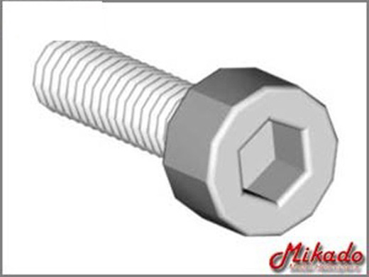 SOCKET HEAD CAP SCREW M2,5X8 (4 STK)
