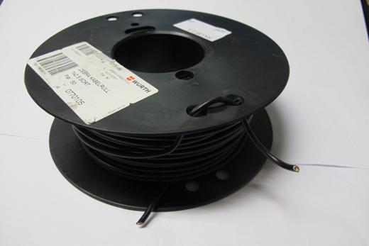 KABEL PÅ RULL 1X2,5 SORT METER PRIS