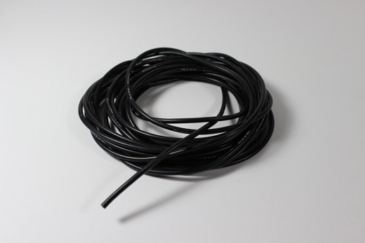 16AWG SILIKONKABEL SORT 1M