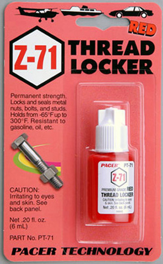 LOCTITE ZAP Z-71- SKRULÅS 6ML RØD