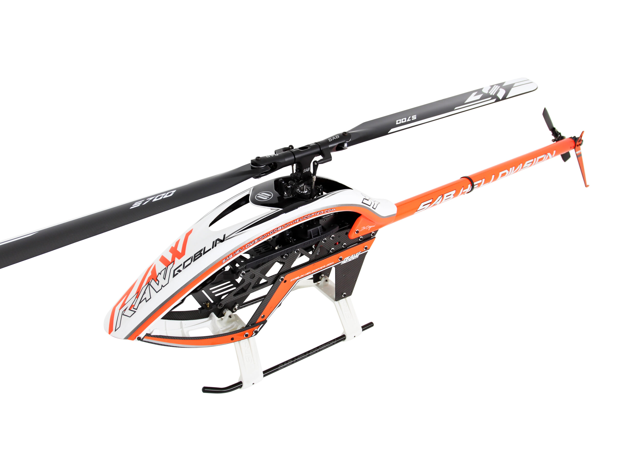GOBLIN RAW 700 WHITE/ORANGE KIT W/BLADES - Bilde 1