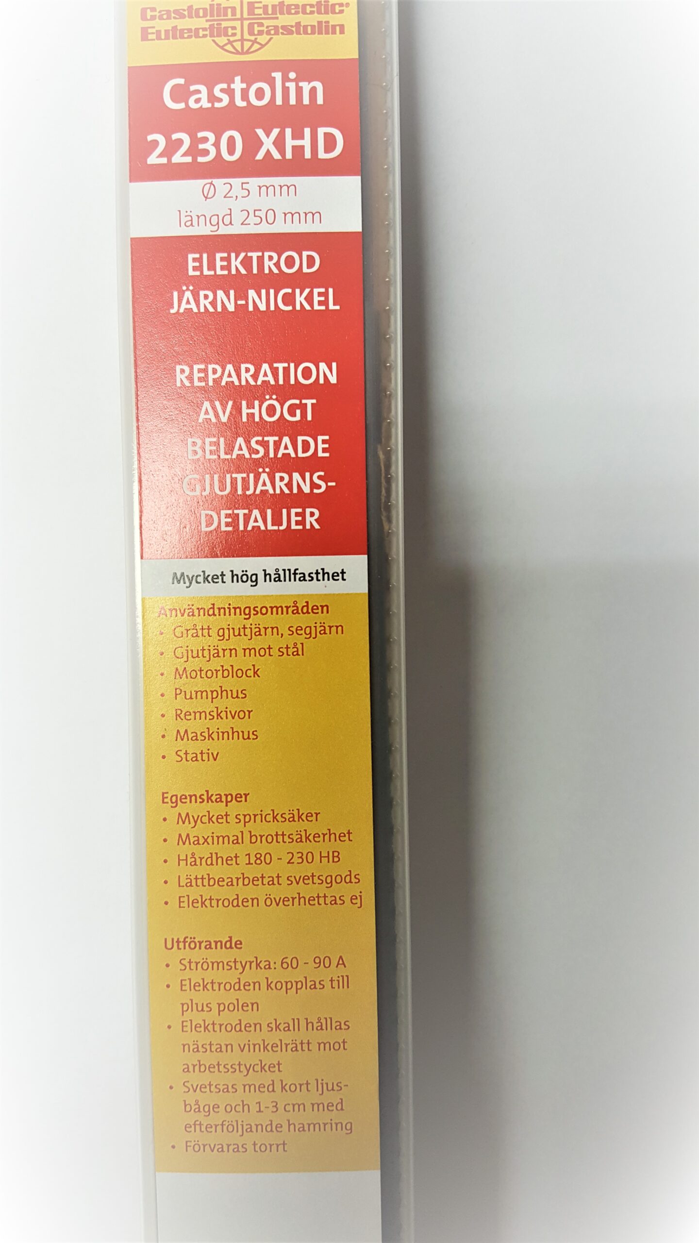 STØPEJERNSELEKTRODE CAST.2230XHD 2,5MM PK.À 5 STK PINNER - Bilde 2