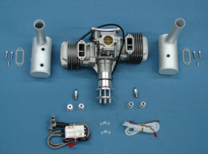 v02_F58B8031A1DEF78BAFAD3329F71634D2.jpg DLE 170CC TWIN BENSINMOTOR MED POTTE OG TENNING