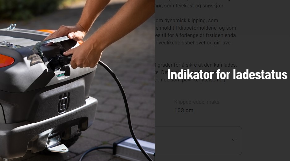 HUSQVARNA R200IX AWD BAT. RIDER INKL.AGREG. 94CM OG LADER